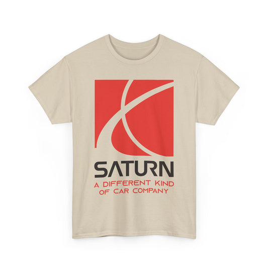 Saturn A Different Kind of Car Company Red S Logo T-shirt
