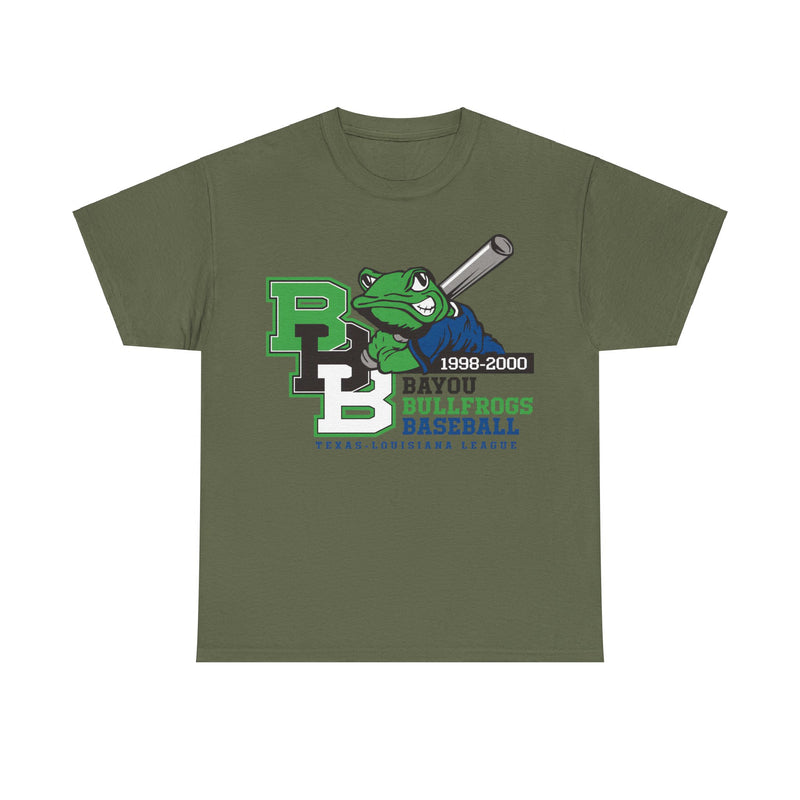 Load image into Gallery viewer, Bayou Bullfrogs Est 1998 Louisiana Baseball Team T-shirt
