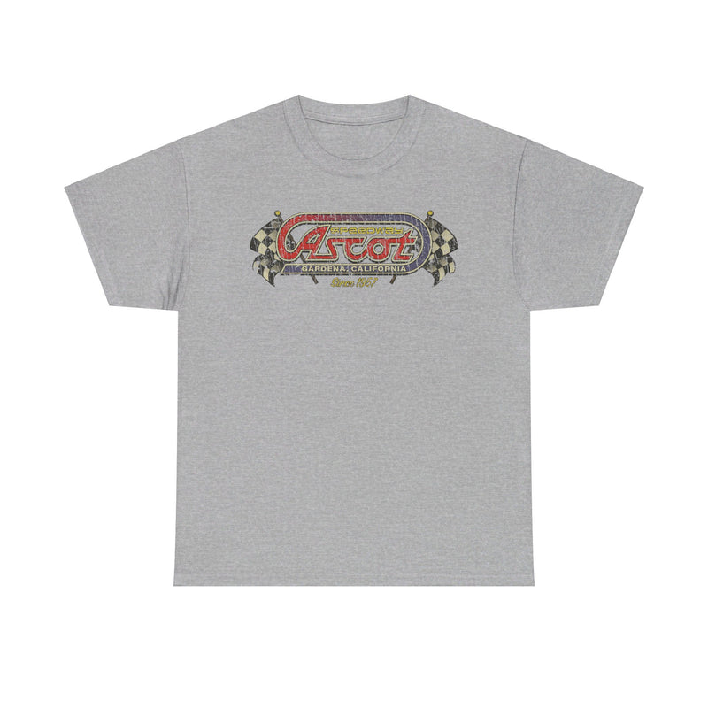 Load image into Gallery viewer, Ascot Speedway 1957 Gardena California Car T-shirt
