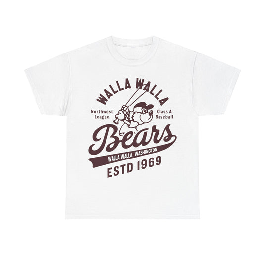 Walla Walla Bears Nostalgic Retro Baseball Team T-shirt