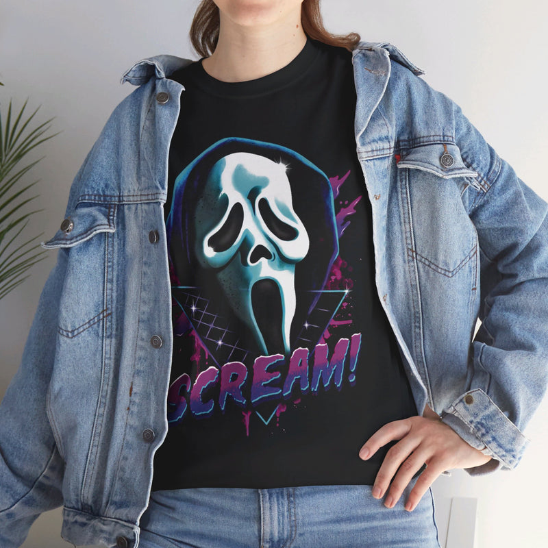 Load image into Gallery viewer, Scream Horror Movie White Mask T-shirt

