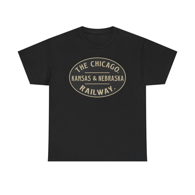 Load image into Gallery viewer, Chicago Kansas Nebraska Railway Vintage Railroad Logo T-Shirt
