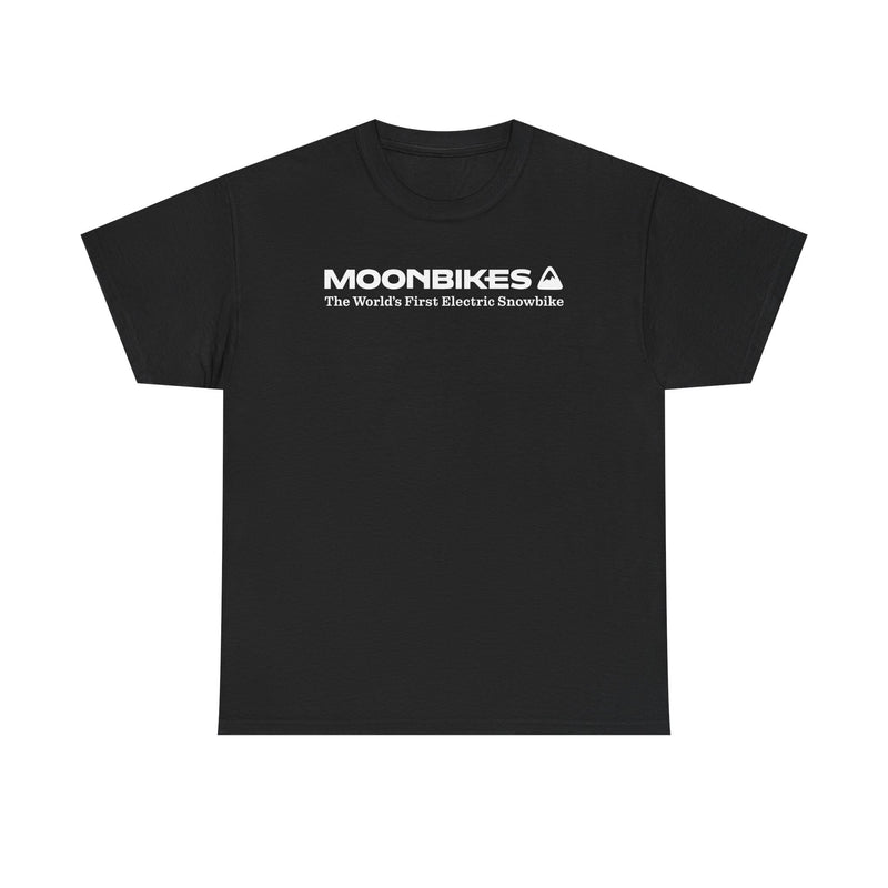 Load image into Gallery viewer, MoonBikes T-Shirt Bankrupt Electric Snowbike Company Defunct Logo Tee
