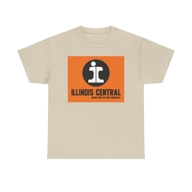 Load image into Gallery viewer, Illinois Central Main Line Mid-America Railroad Logo Train T-Shirt
