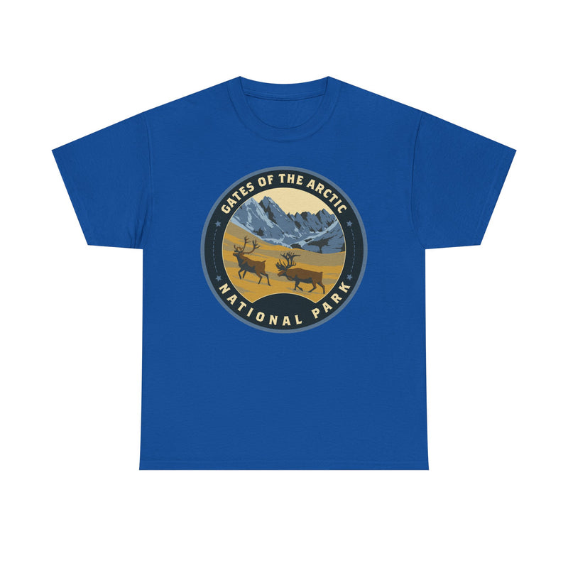 Load image into Gallery viewer, Gates of the Arctic National Park Alaska Round Logo T-shirt
