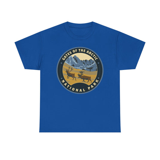 Gates of the Arctic National Park Alaska Round Logo T-shirt