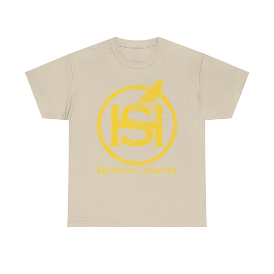 Spokane Canaries Hockey Team Nostalgic Logo T-shirt