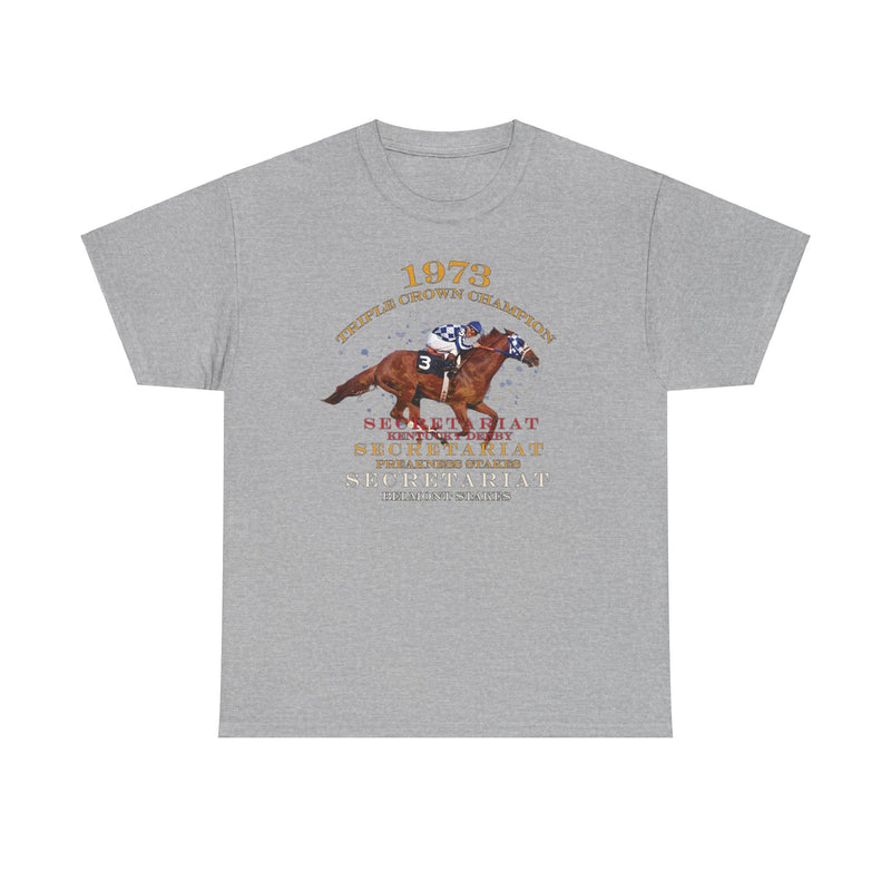 Load image into Gallery viewer, Triple Crown Champion Secretariat 1973 Nostalgic Retro T-shirt
