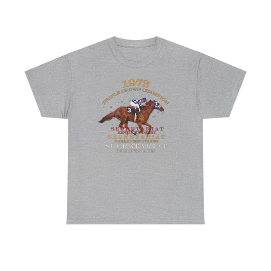 Triple Crown Champion Secretariat 1973 Nostalgic Retro T-shirt