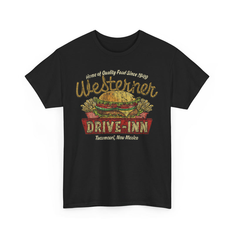 Load image into Gallery viewer, Westerner Drive-Inn 1949 Tucumcari New Mexico Diner Fast Food Restaurant T-shirt
