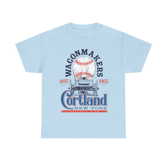 Cortland Wagonmakers Est 1897 New York Baseball T-shirt