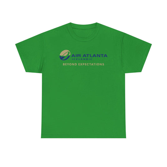 Air Atlanta Icelandic Beyond Expectations Vintage Airline Logo Aviation T-shirt