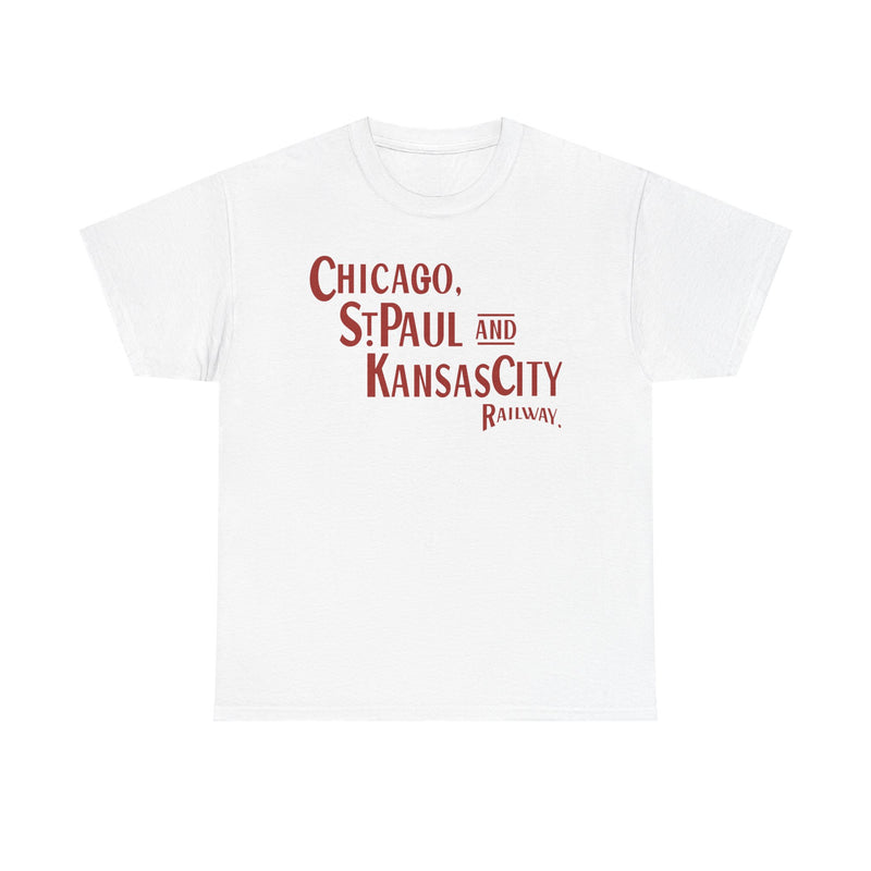 Load image into Gallery viewer, Chicago St Paul Kansas City Railway Railroad Logo Vintage T-Shirt
