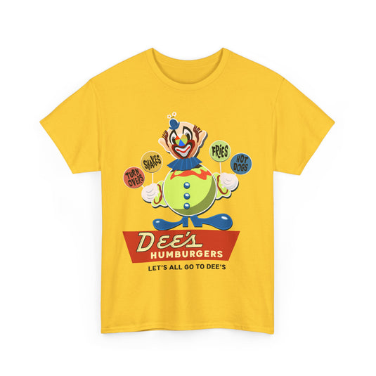 Dee's Hamburgers Let's All Go To Dee's Vintage Logo Chain T-Shirt