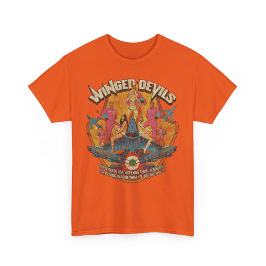 Winged Devils 1972 Aerobatic Comedy Action Movie T-shirt