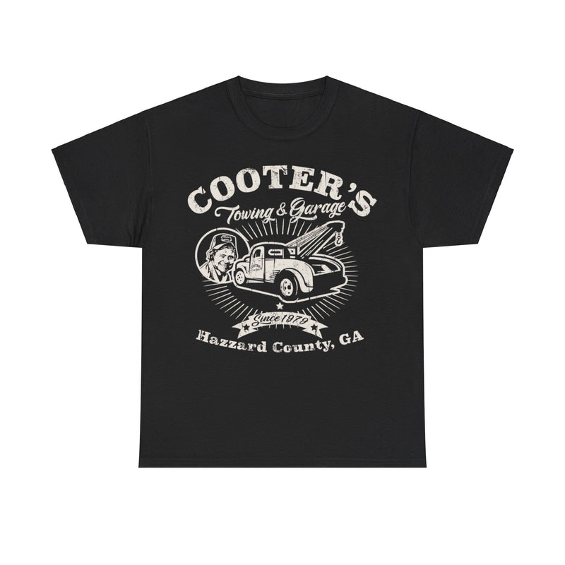 Load image into Gallery viewer, Cooters Towing Garage Dukes of Hazzard TV Show County T-shirt
