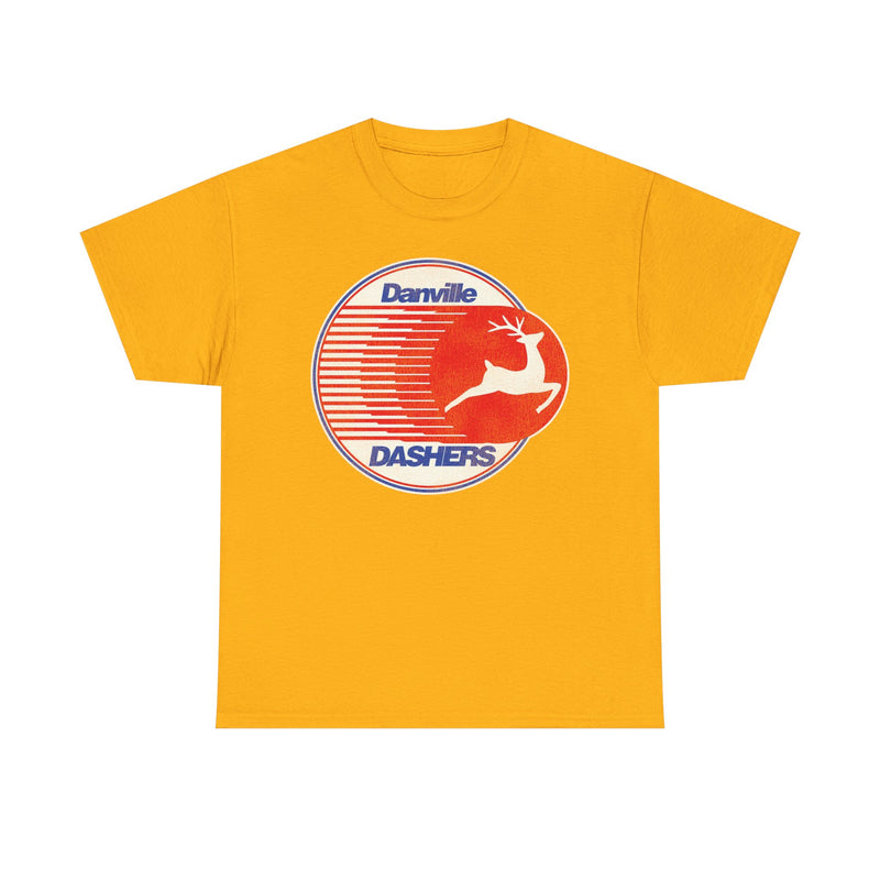 Load image into Gallery viewer, Danville Dashers Red Blue Logo Hockey Team T-shirt
