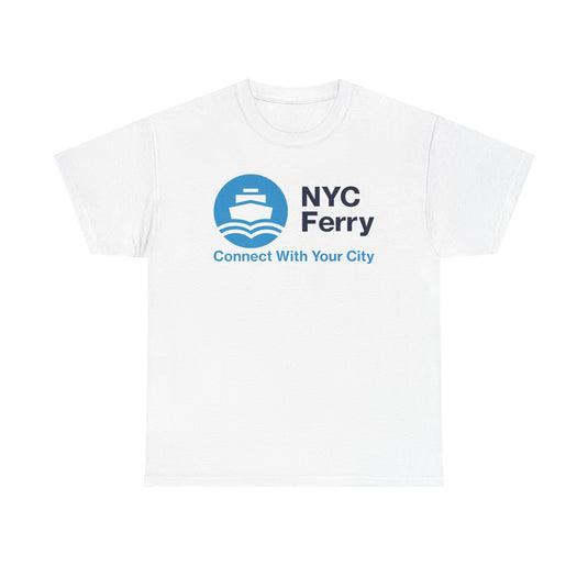 NYC Ferry Defunct Transportation Service T-Shirt Connect With Your City Boat Tee