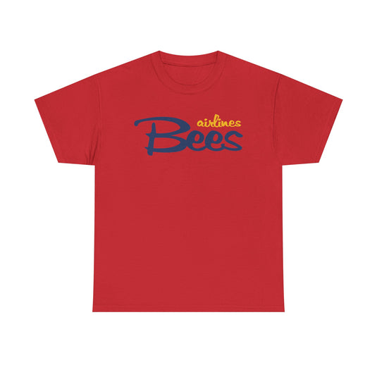 Bees Airlines Casual Script Logo Tee - UK Carrier Tribute