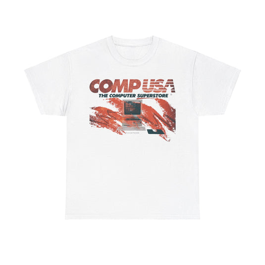 CompUSA Computer Electronics Superstore Nostalgic Tribute T-shirt