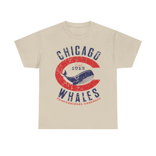 Chicago Whales Baseball Team Nostalgic Retro T-shirt