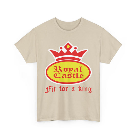 Royal Castle Fit For King Vintage Restaurant Logo Burger T-Shirt