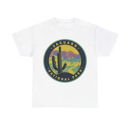 Saguaro National Park Arizona Round Logo T-shirt