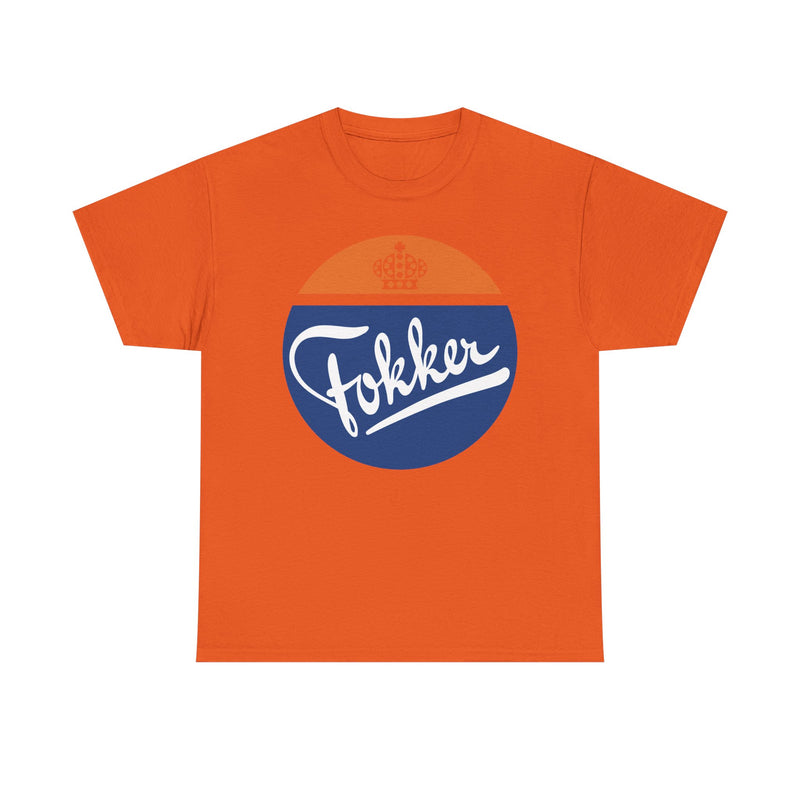 Load image into Gallery viewer, Fokker Royal Dutch Aircraft Manufacturer Vintage Logo T-Shirt
