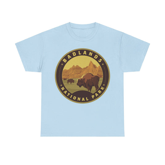 Badlands National Park South Dakota Round Logo T-shirt