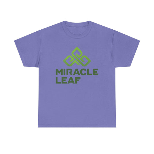 Miracle Leaf Medical Marijuana T-Shirt Defunct Dispensary Bankrupt Logo Tee