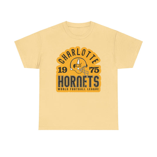 Charlotte Hornets North Carolina World Football League '74-75 T-shirt