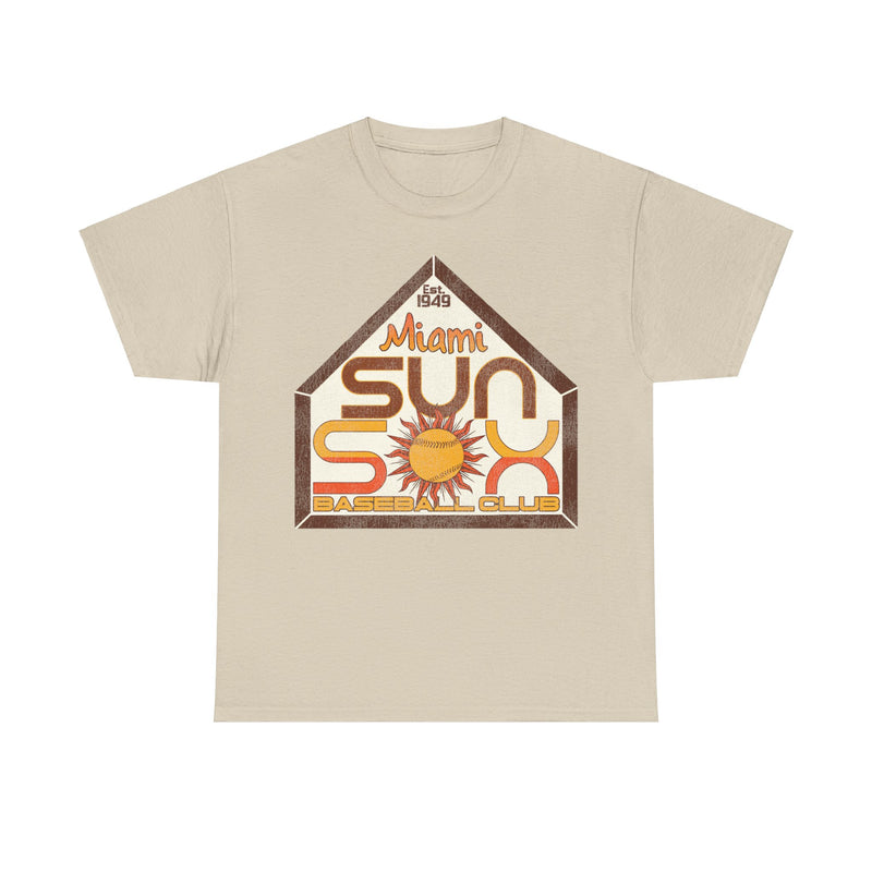 Load image into Gallery viewer, Miami Sun Sox Nostalgic Retro Baseball Team T-shirt
