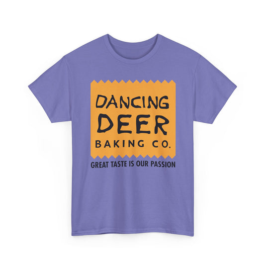Dancing Deer Baking T-Shirt - Closed Bakery Company Logo Tee - Boston