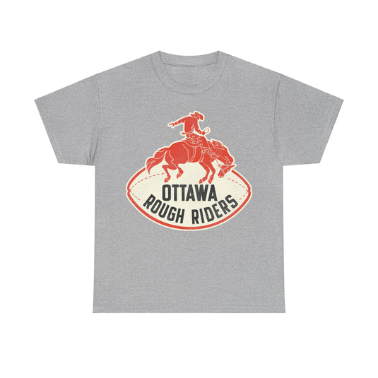 Ottawa Rough Riders Retro Nostalgic Football T-shirt