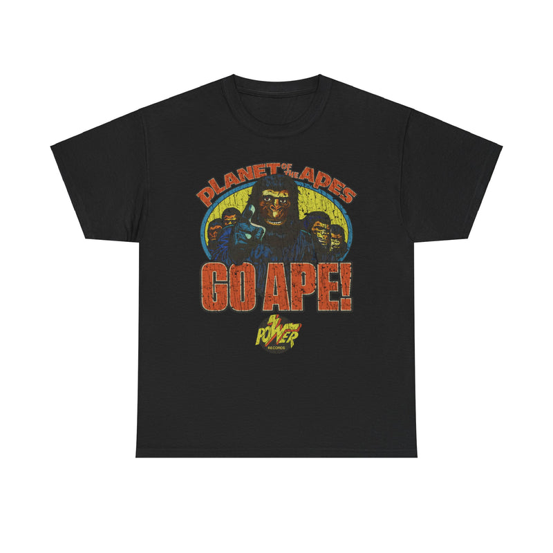 Load image into Gallery viewer, Planet of the Apes Go Ape Power Records Nostalgic T-shirt
