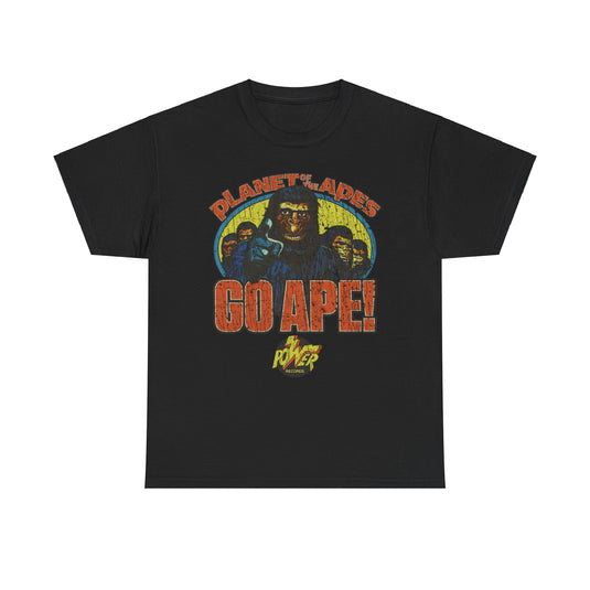 Planet of the Apes Go Ape Power Records Nostalgic T-shirt