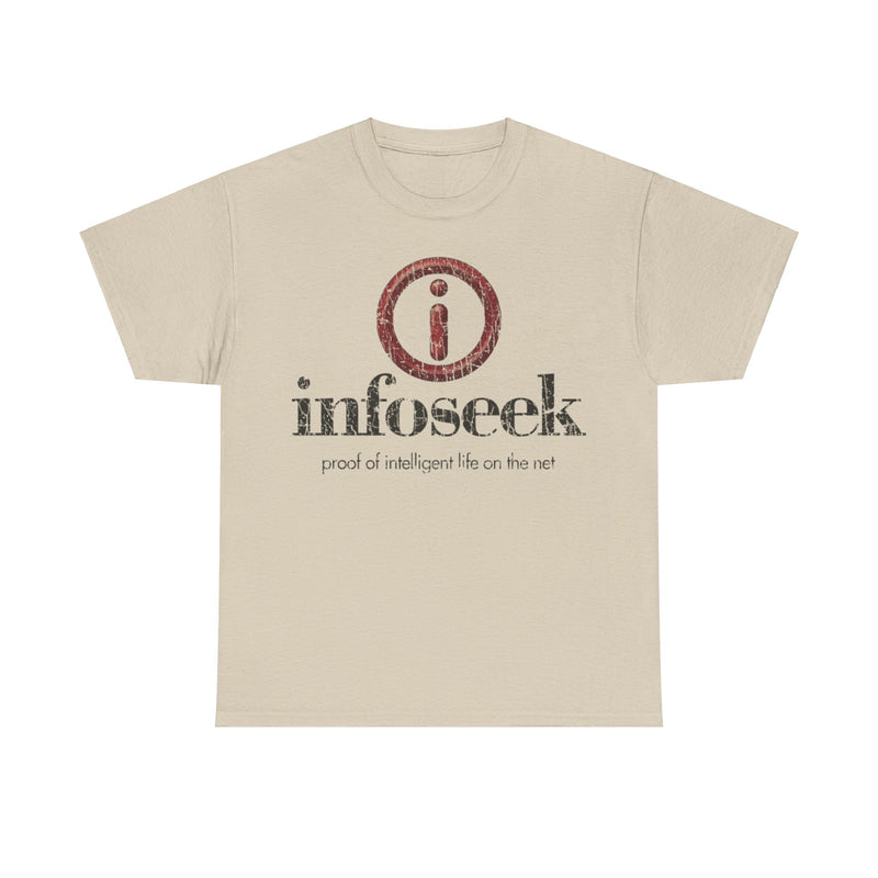 Load image into Gallery viewer, Infoseek Website Logo 1994 Distressed Print T-shirt
