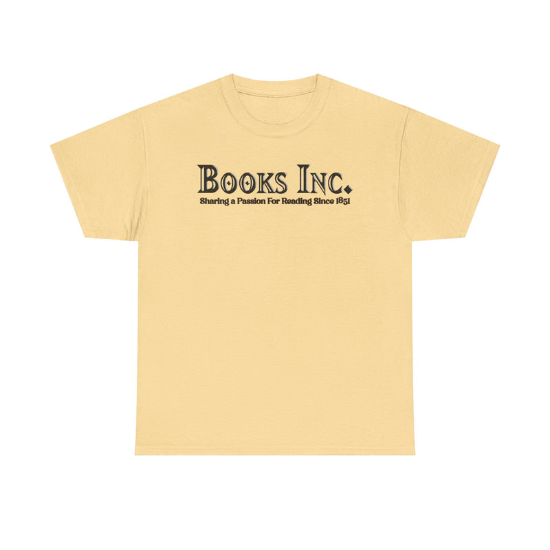 Load image into Gallery viewer, Books Inc T-Shirt Vintage Bookstore Logo Defunct Company Tee
