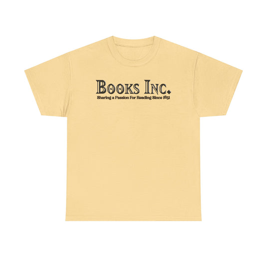 Books Inc T-Shirt Vintage Bookstore Logo Defunct Company Tee
