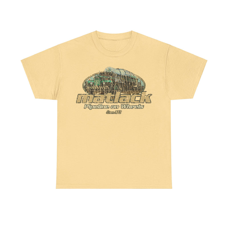 Load image into Gallery viewer, Matlack Pipeline on Wheels Trucking Nostalgic T-shirt
