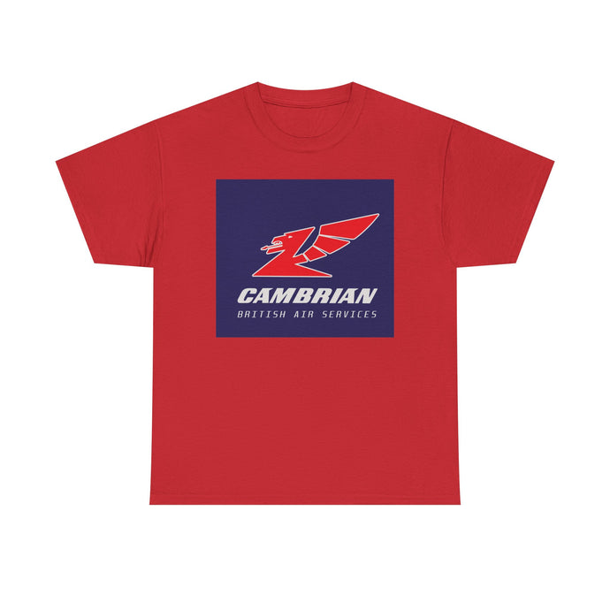 Cambrian Airways Red Dragon British Air Services Aviation Memorabilia T-shirt