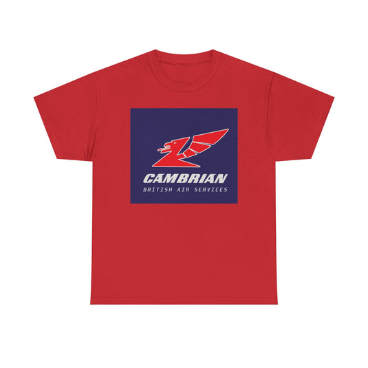 Cambrian Airways Red Dragon British Air Services Aviation Memorabilia T-shirt