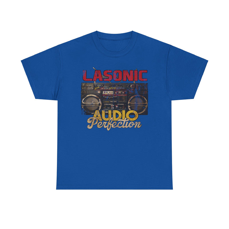 Load image into Gallery viewer, Lasonic Audio Perfection Electronics Corporation Boom Box T-shirt
