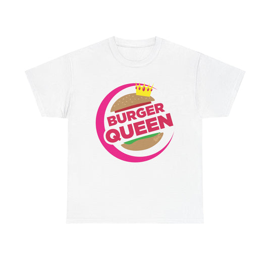 Burger Queen Fast Food Chain Vintage Logo Restaurant T-Shirt