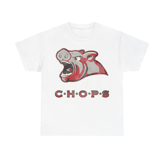 Iowa Chops Hockey Team Nostalgic Logo T-shirt