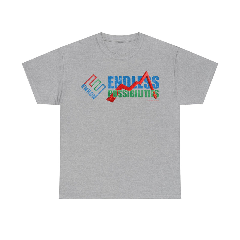 Load image into Gallery viewer, Enron Endless Possibilities Nostalgic Retro Throwback Logo T-shirt
