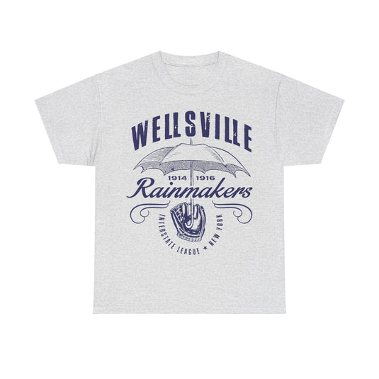 Wellsville Rainmakers Est 1914 New York Baseball T-shirt