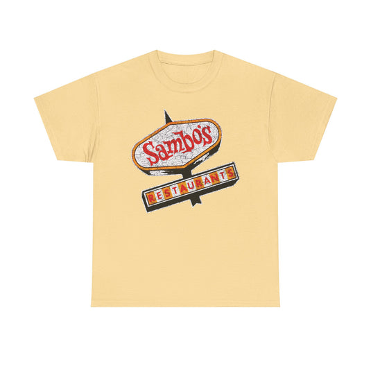 Sambos Restaurant California Sign Logo T-shirt