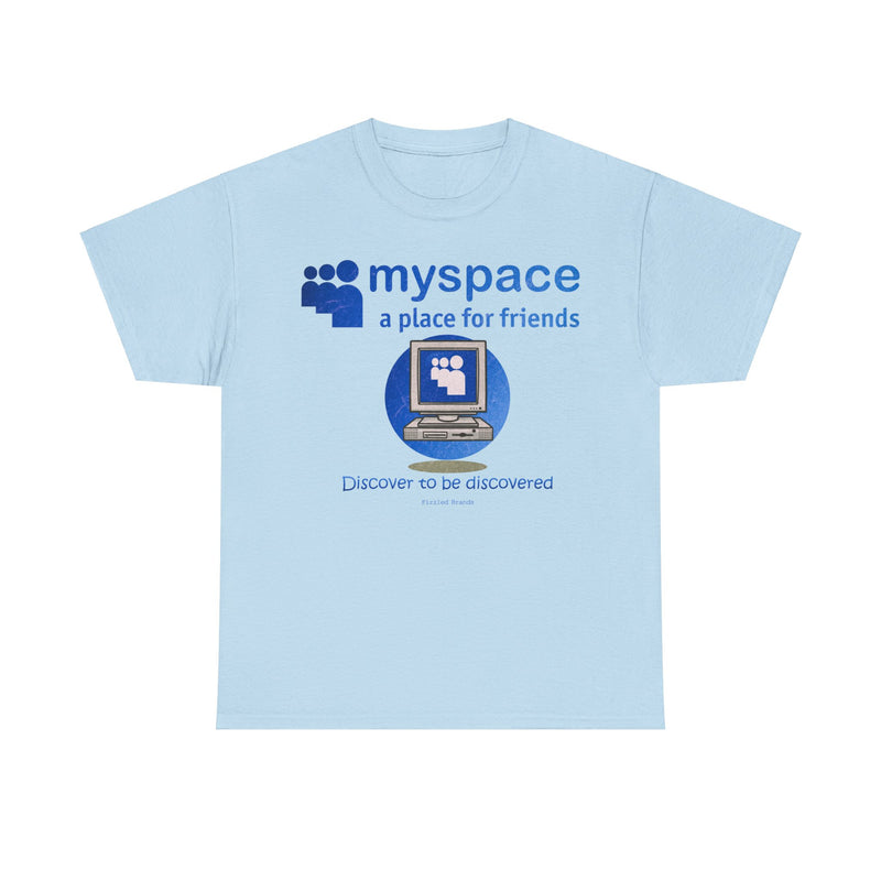 Load image into Gallery viewer, MySpace A Place for Friends Website Nostalgic Tribute T-Shirt
