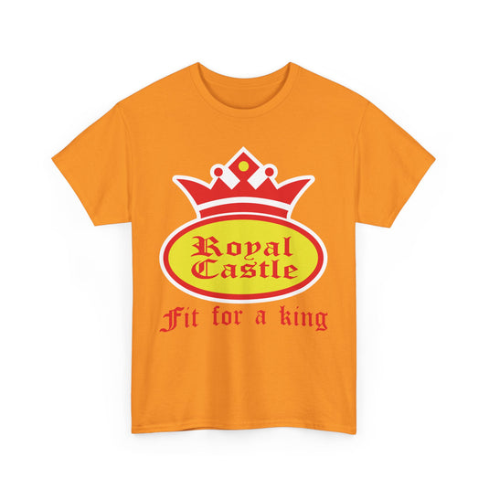 Royal Castle Fit For King Vintage Restaurant Logo Burger T-Shirt